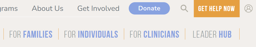 link in the secondary navigation menu.