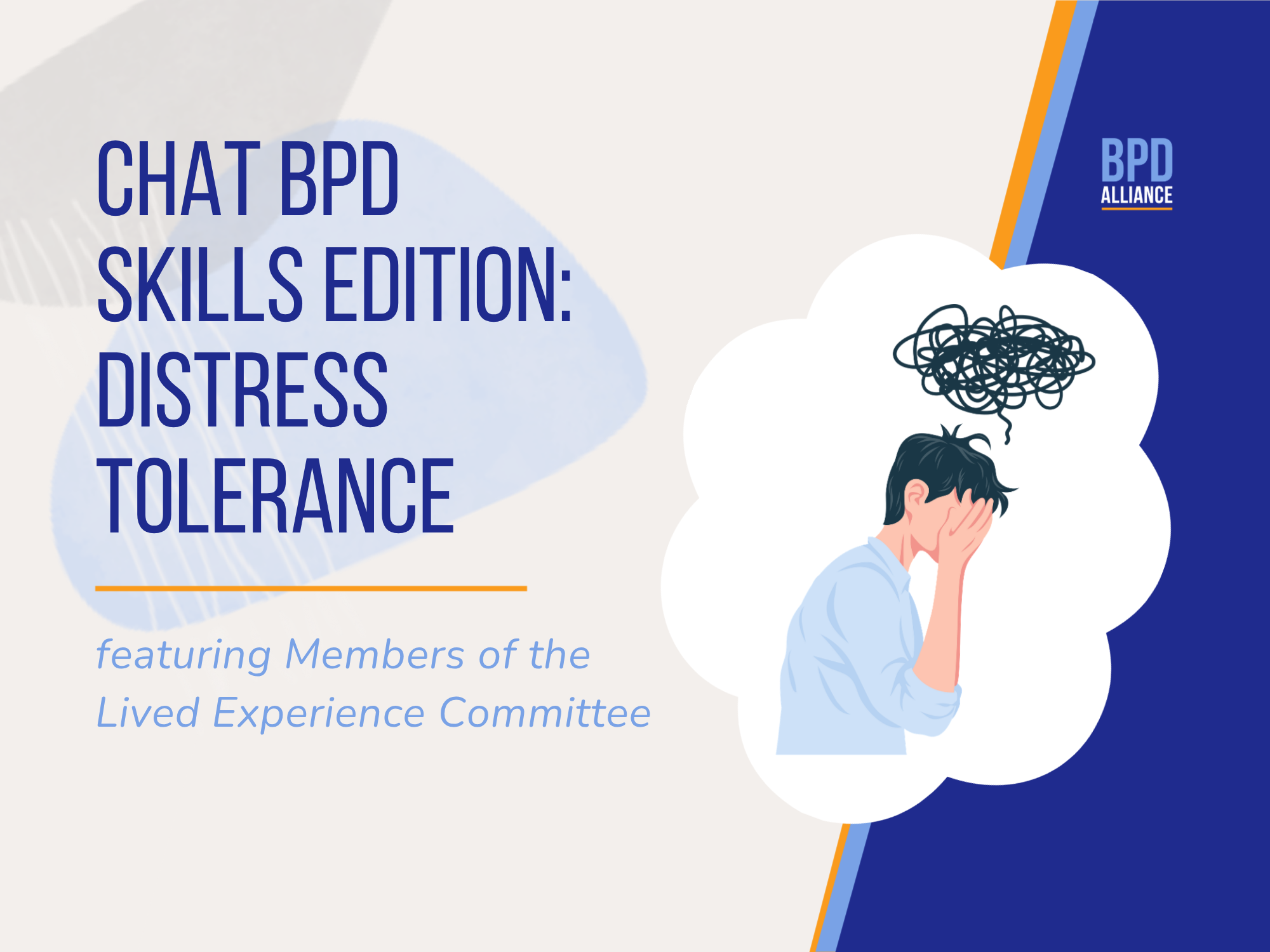 ChatBPD Skills Edition: Distress Tolerance